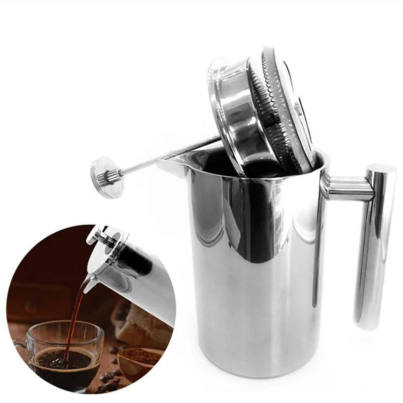 Coffee Equipment For Camping - Çift Cidarlı Yalıtımlı Kahve Demliği Filtreli