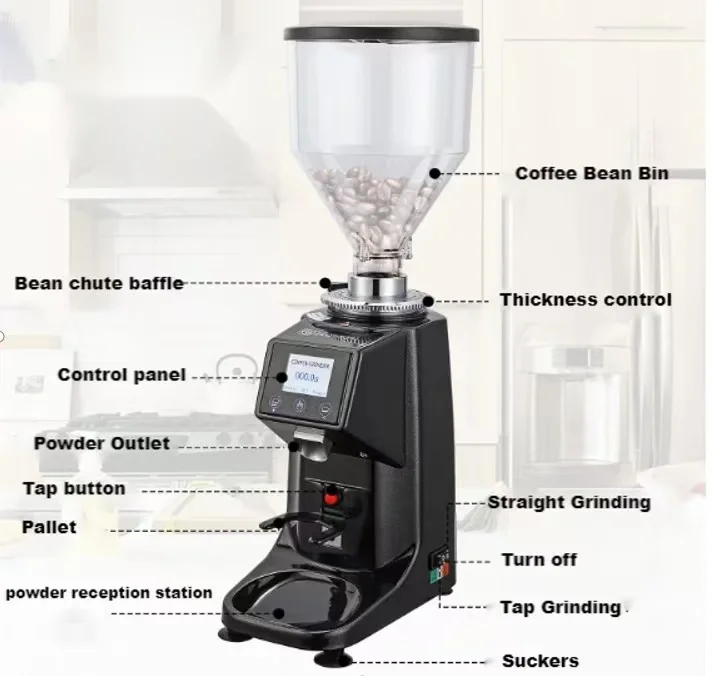 Ev ve Otel Kullanımı İçin Tica - Coffee Grinder Burr Flat incelemesi ve fiyatı
